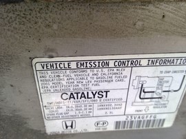 2001 HONDA ACCORD, SILVER, LX, 2.3L, VTEC, AT,  A25065